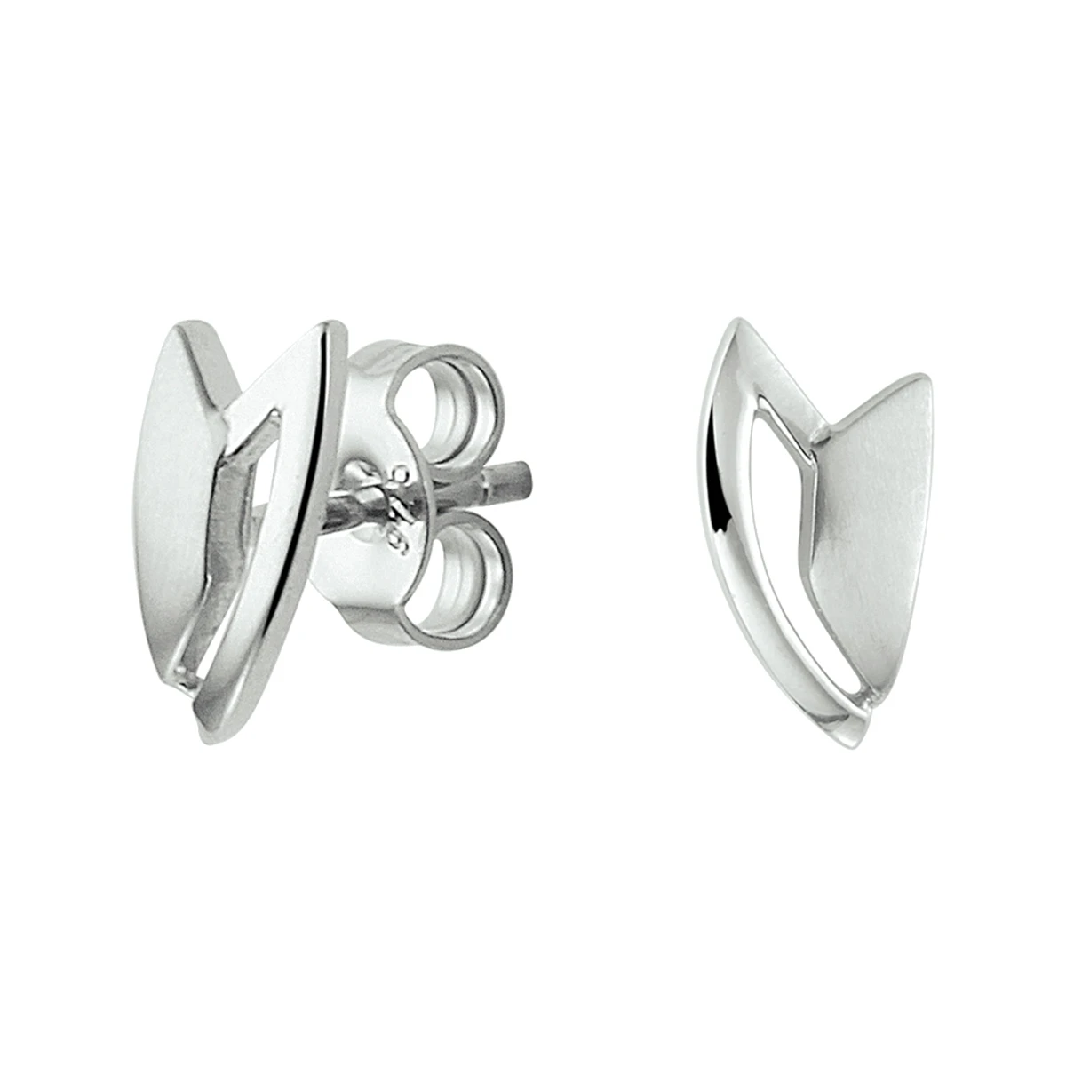 oorknoppen zilver gerhodineerd