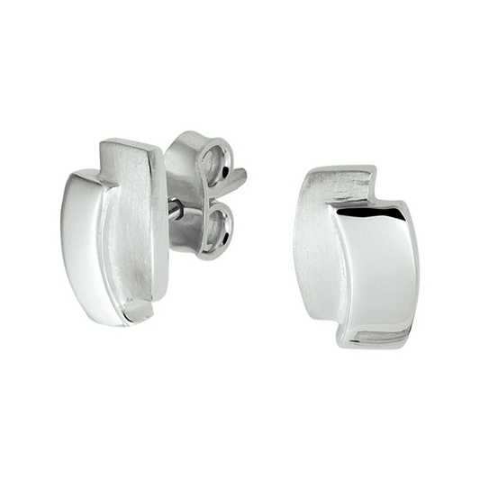 oorknoppen zilver gerhodineerd