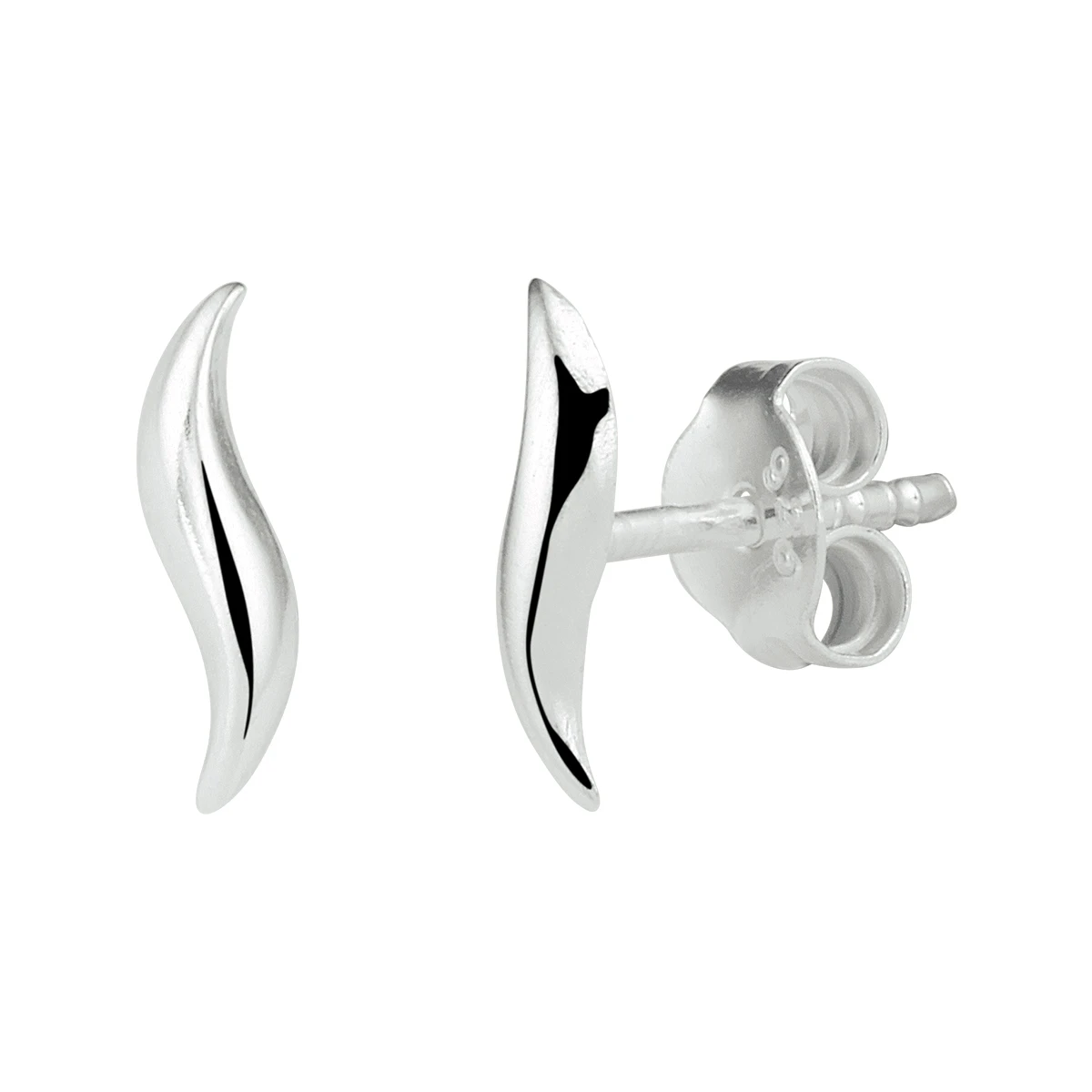 oorknoppen zilver wit