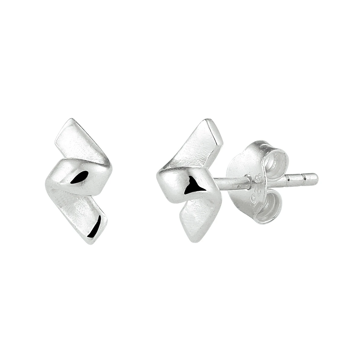 oorknoppen zilver wit