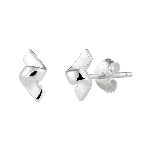 oorknoppen zilver wit