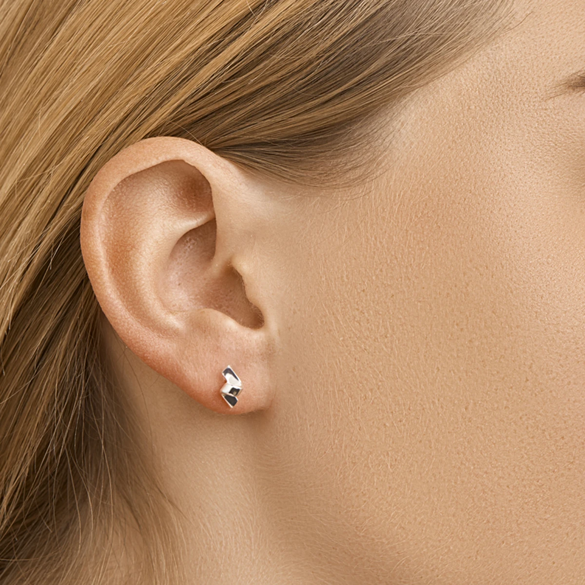 oorknoppen zilver wit