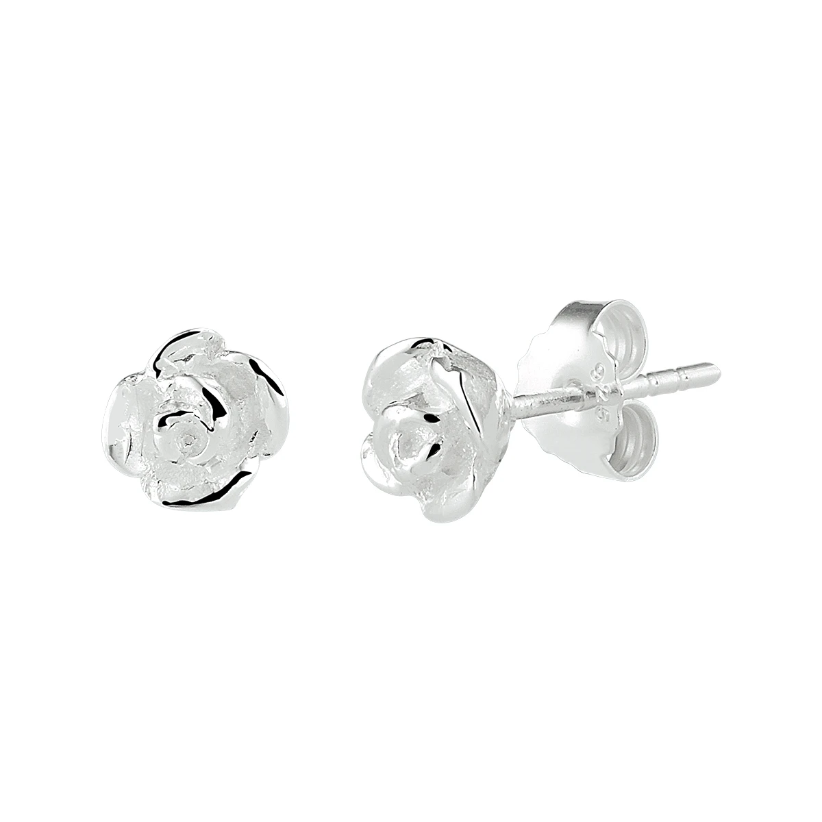 oorknoppen zilver wit
