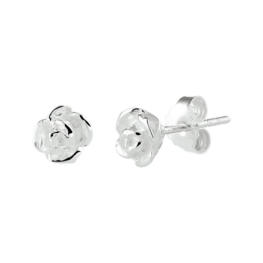 oorknoppen zilver wit