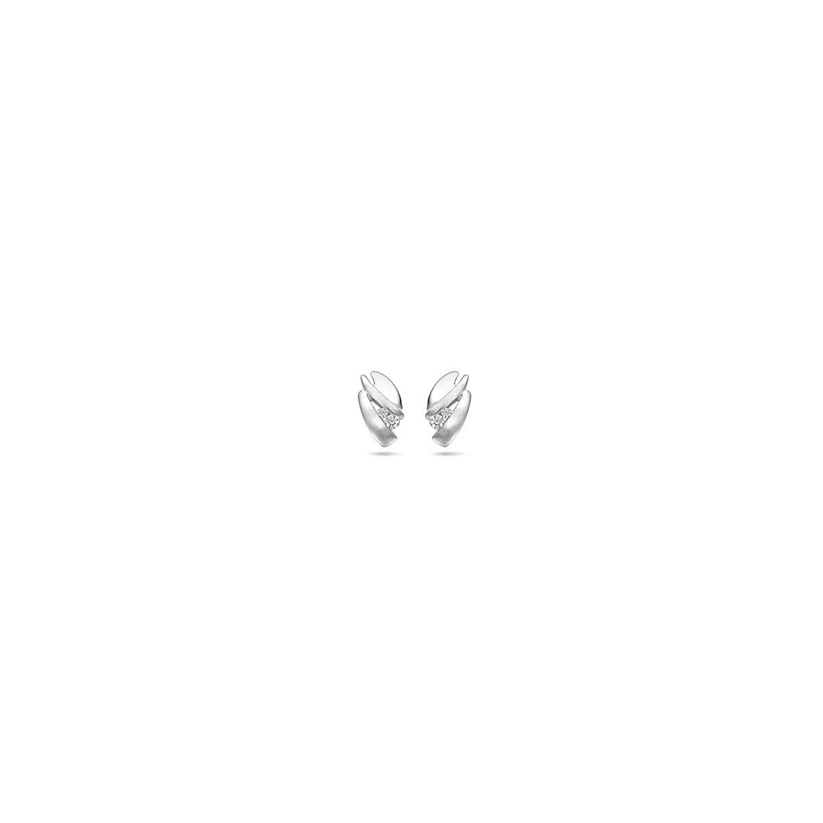 oorknoppen zirkonia 9,3 mm zilver gerhodineerd