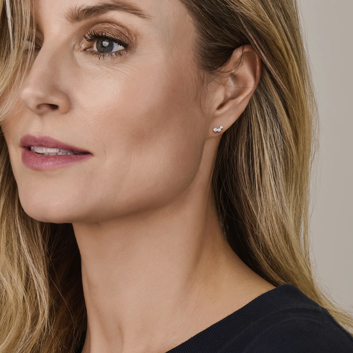 oorknoppen zirkonia zilver gerhodineerd
