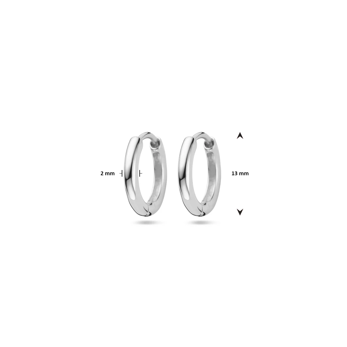 klapoorringen 2,0 mm voor oorringhangers zilver gerhodineerd