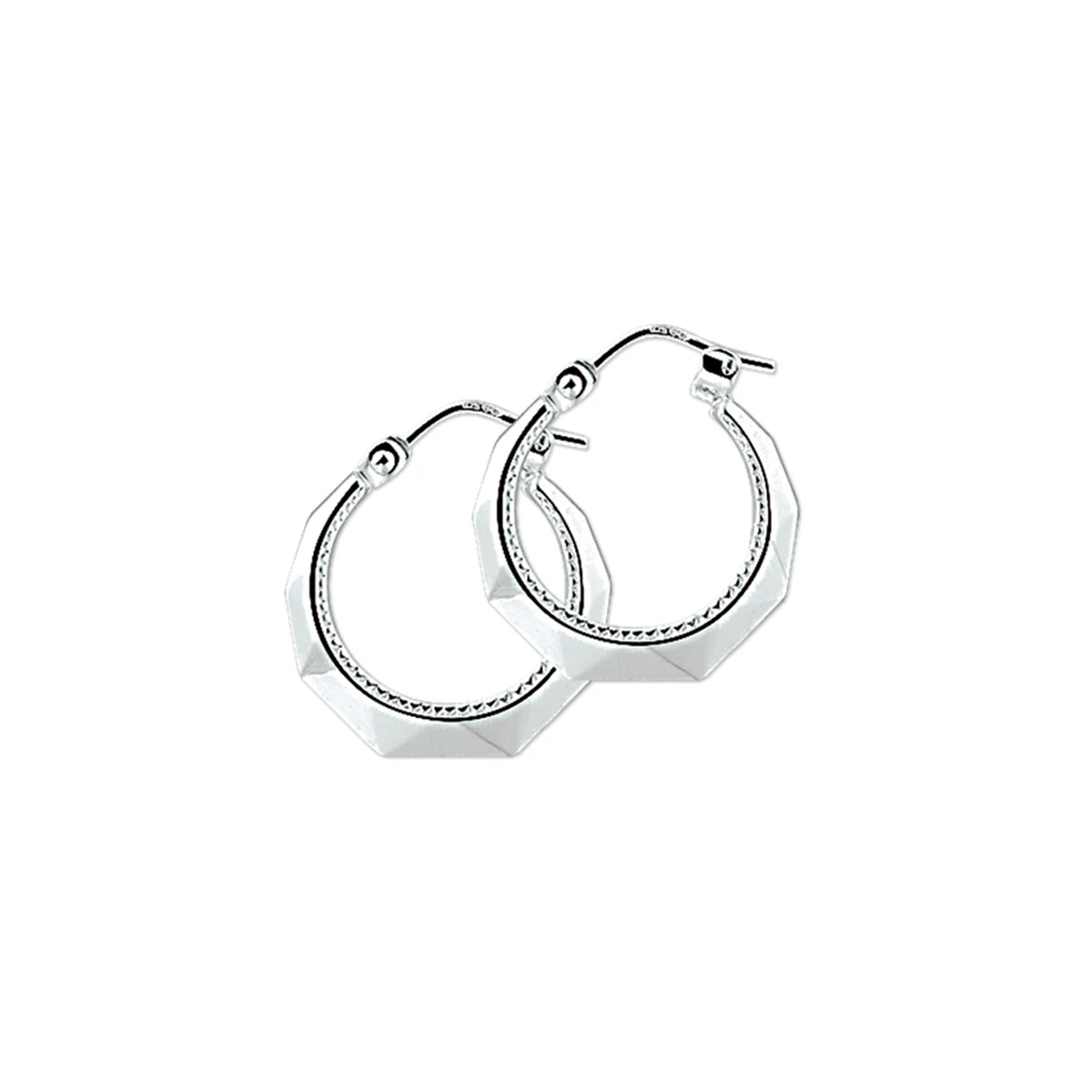 oorringen 3,0 mm lapide zilver wit