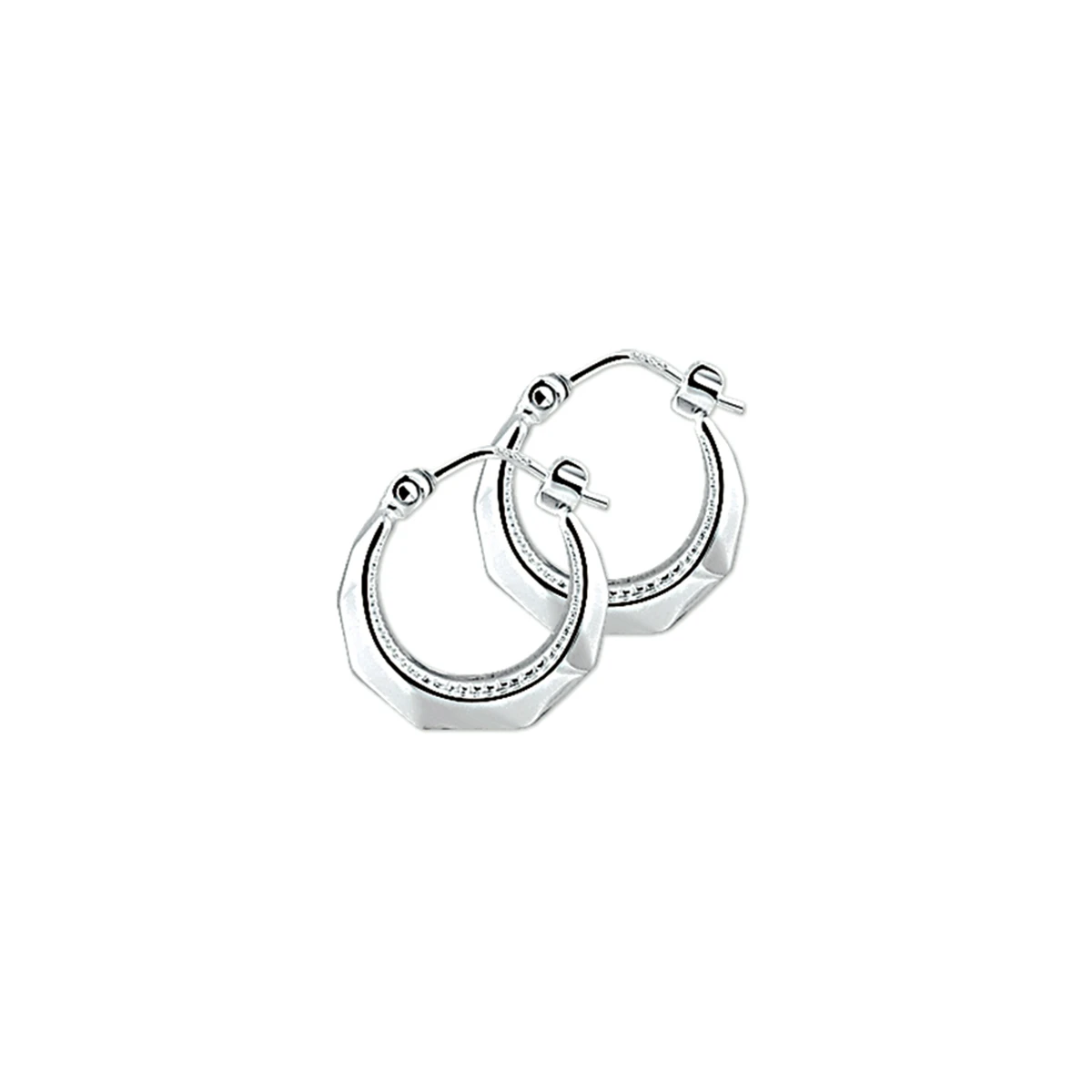 oorringen 3,0 mm lapide zilver wit