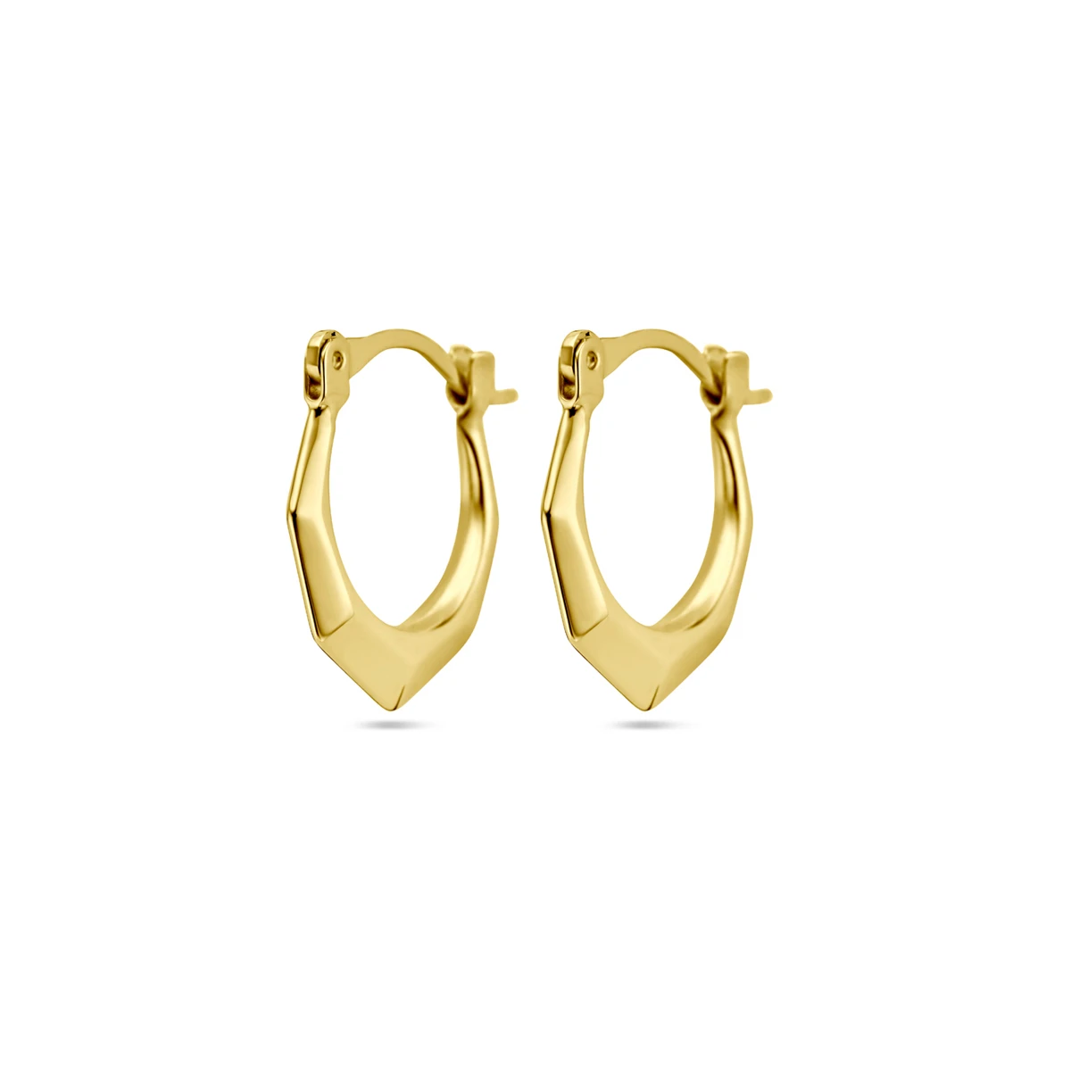 oorringen lapide 16 mm 14K geelgoud