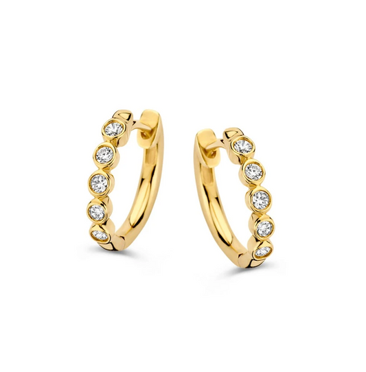 Oorringen Luna 0,20 crt. geelgoud