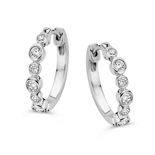 Oorringen Luna 0,40 crt.witgoud