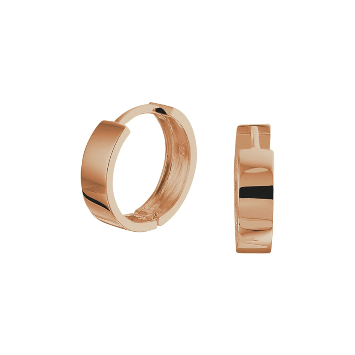 oorringen met scharnier 14K roségoud