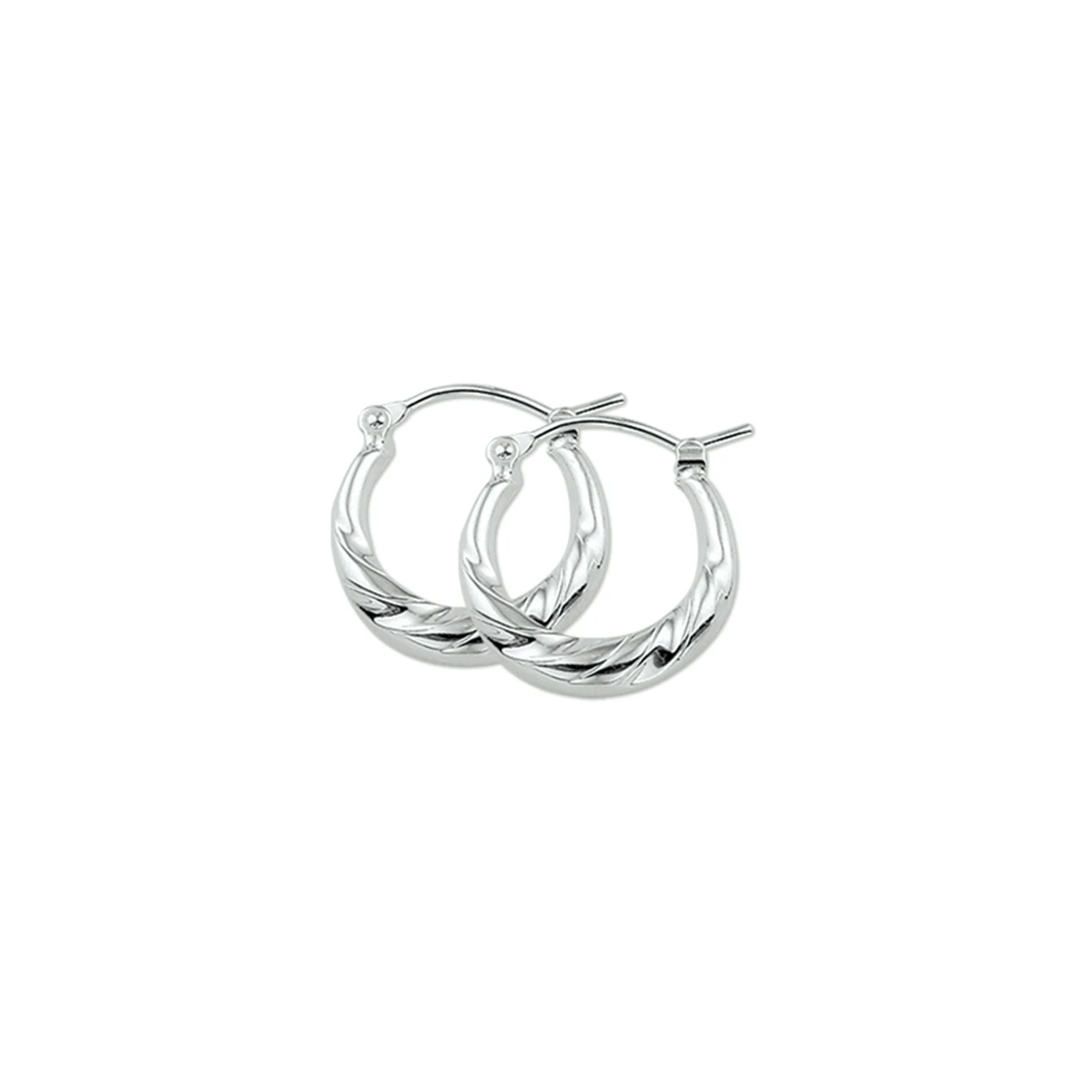 oorringen zilver gerhodineerd