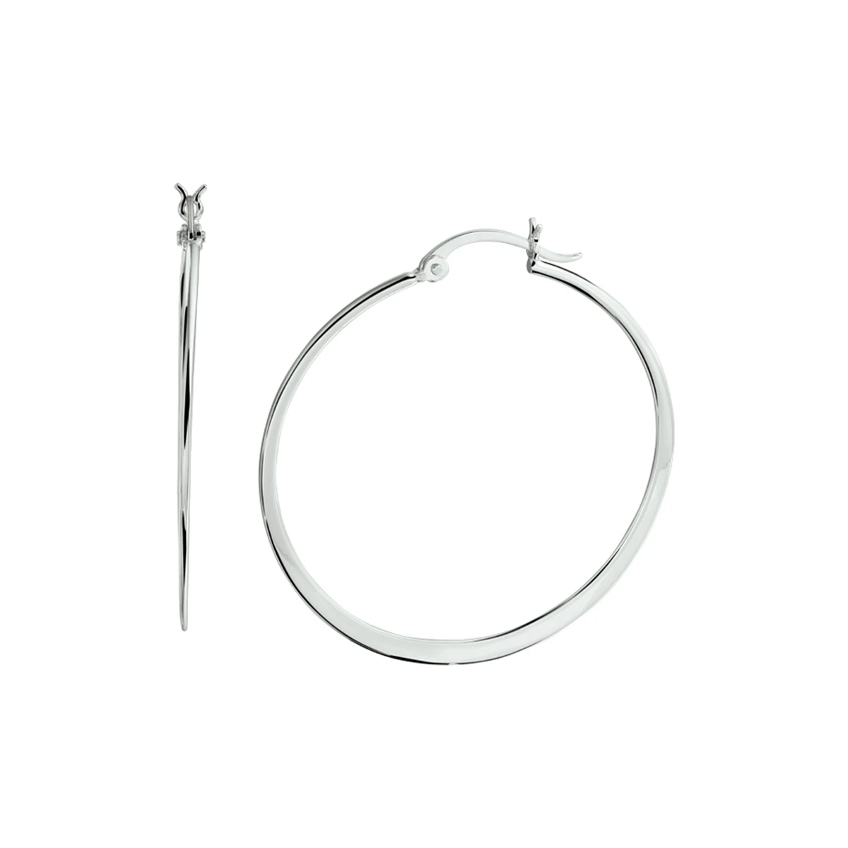 oorringen zilver gerhodineerd