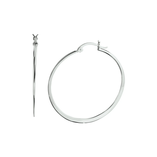 oorringen zilver gerhodineerd