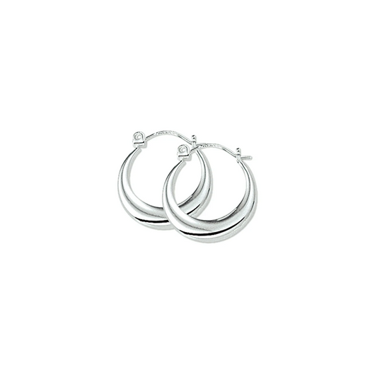 oorringen zilver gerhodineerd