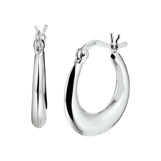 oorringen zilver gerhodineerd