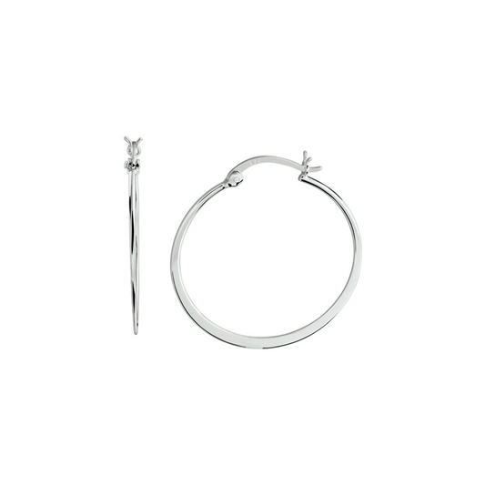 oorringen zilver gerhodineerd