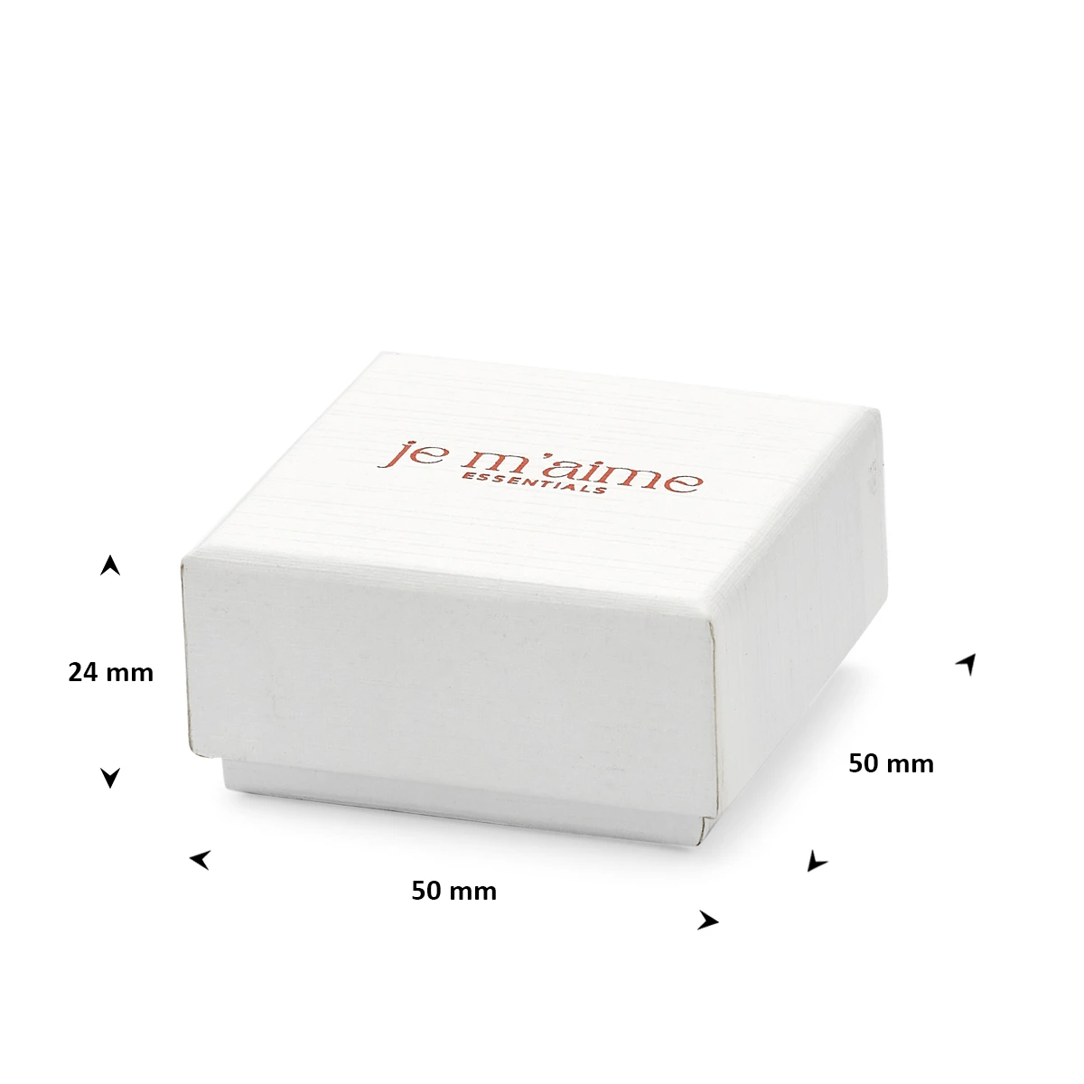 oorringendoosje je m'aime beige 50 x 50 x 24 mm toebehoren