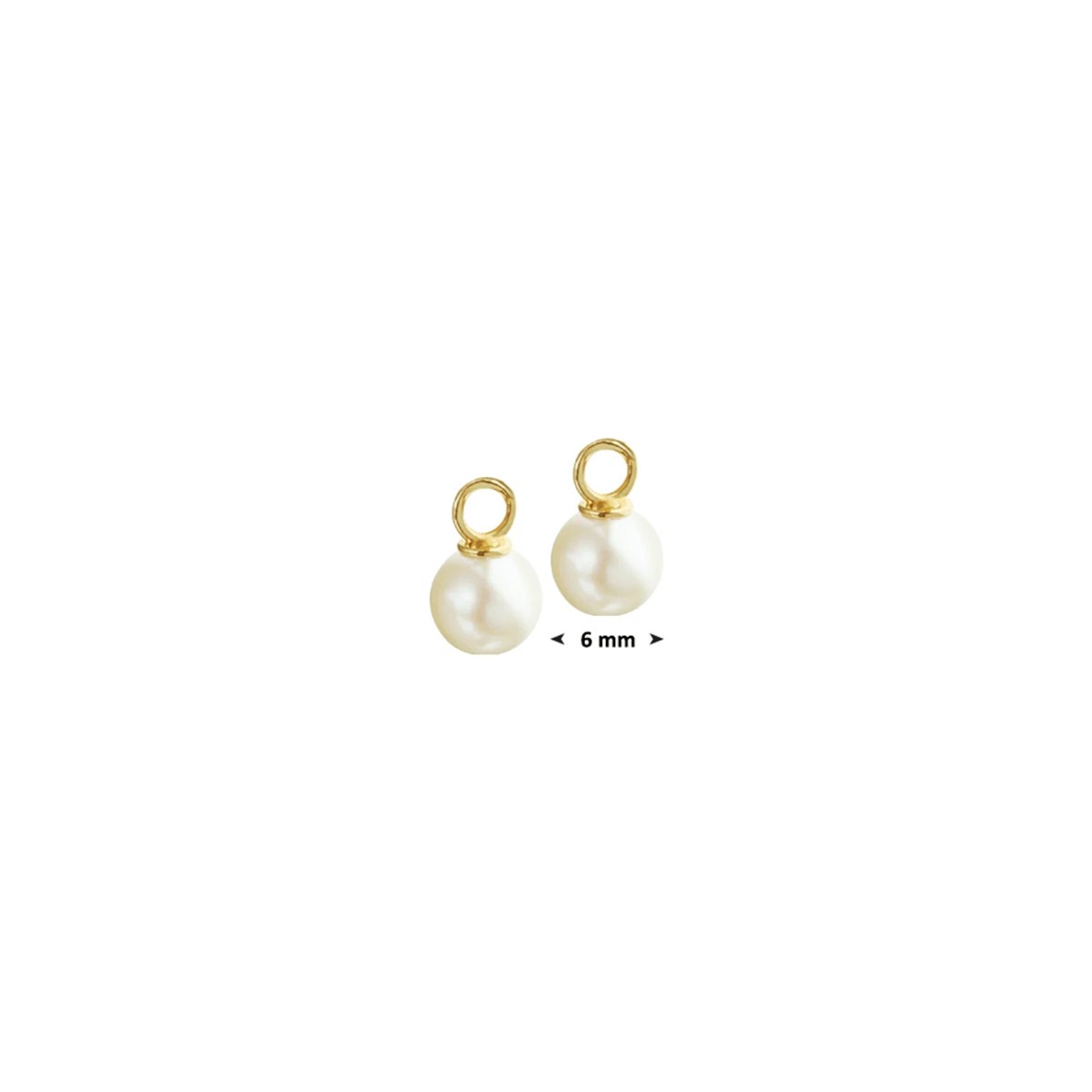 oorringhanger parel 14K geelgoud