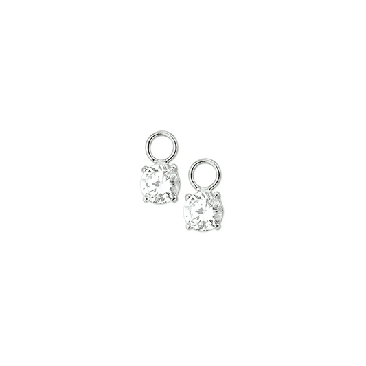 oorringhangers zirkonia zilver gerhodineerd