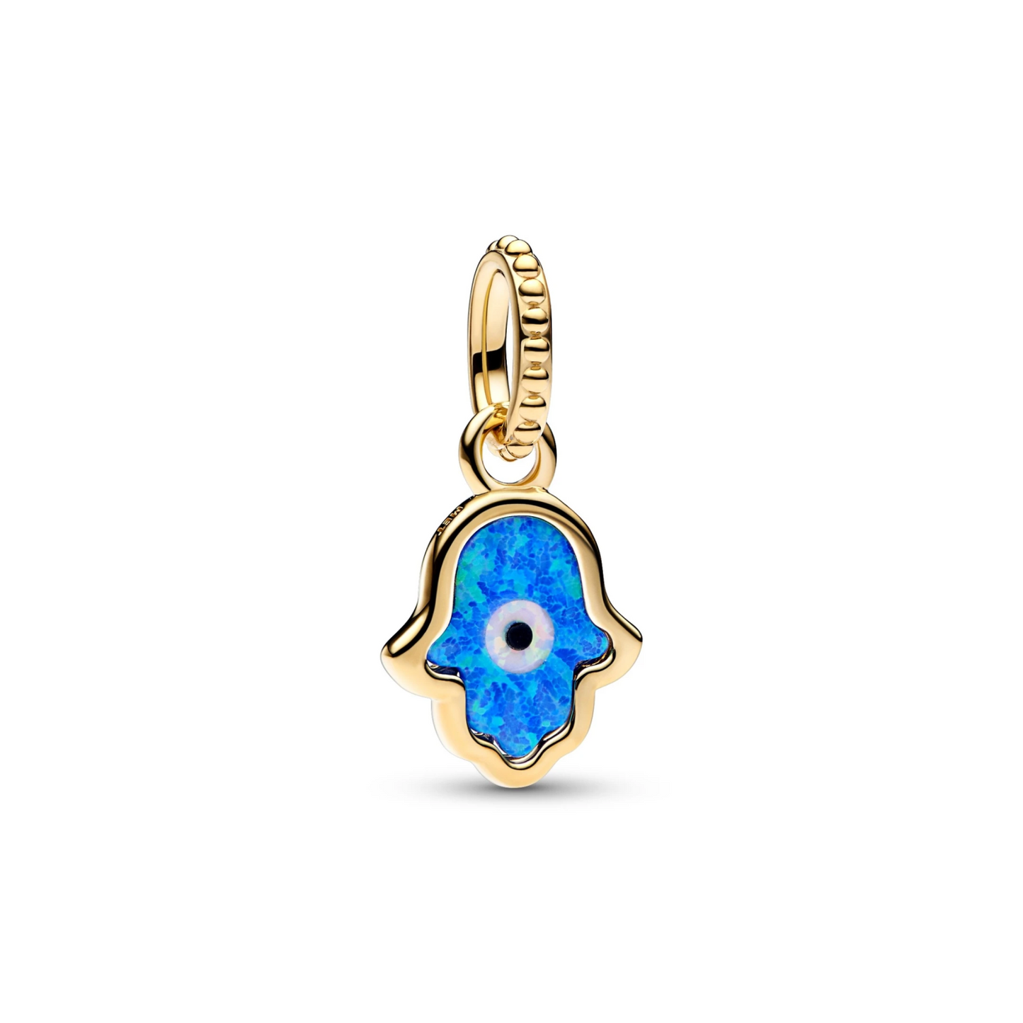 Opalescent Blauwe Hamsa Hand Hangende Bedel