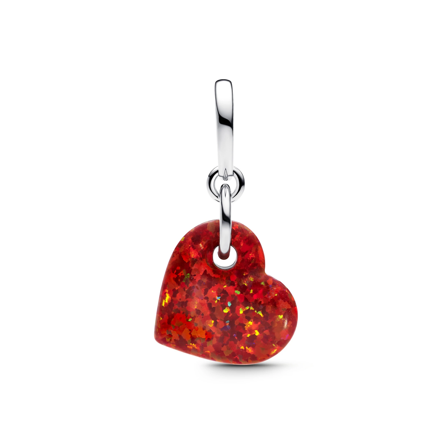 Opalescent Rood Hart Hangende Bedel