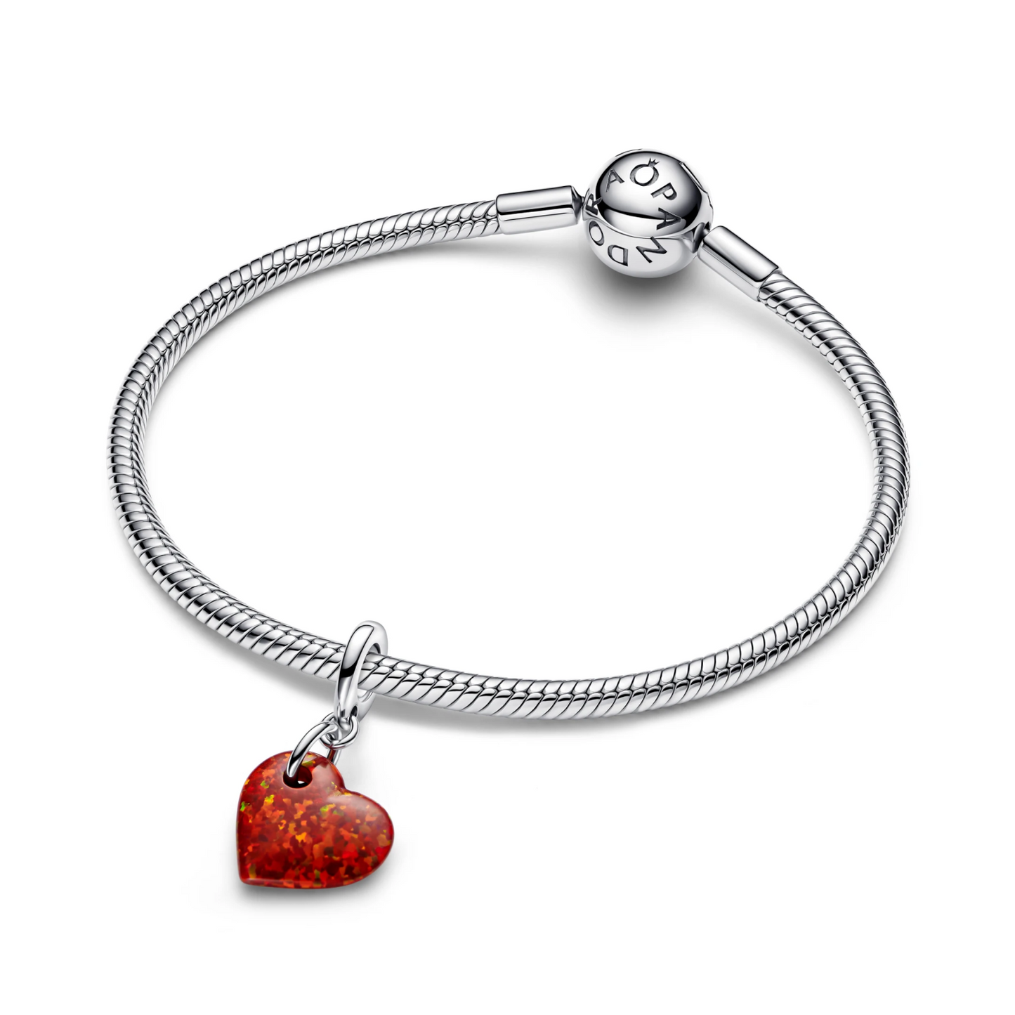 Opalescent Rood Hart Hangende Bedel