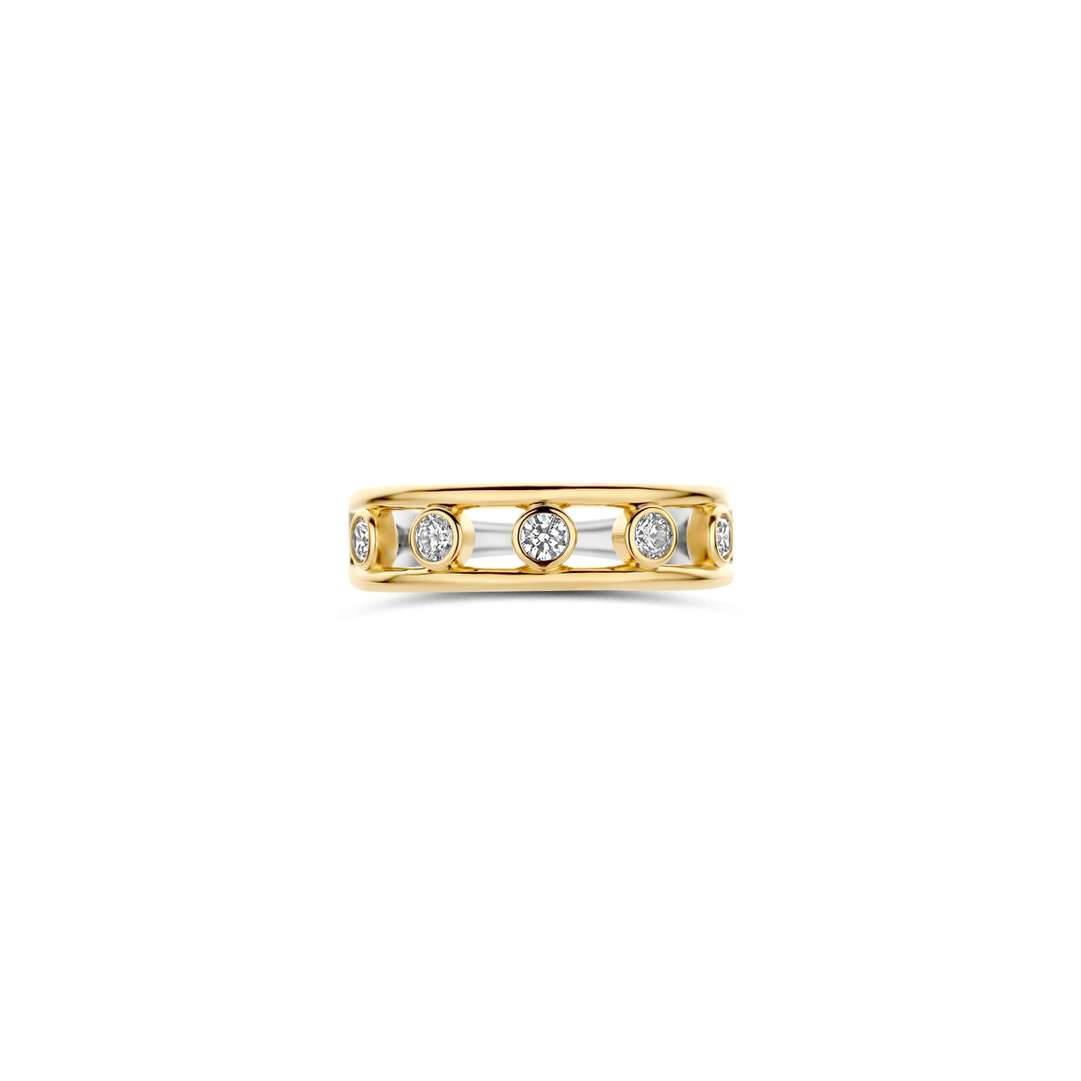 Open Cirkel Zirkonia Ring