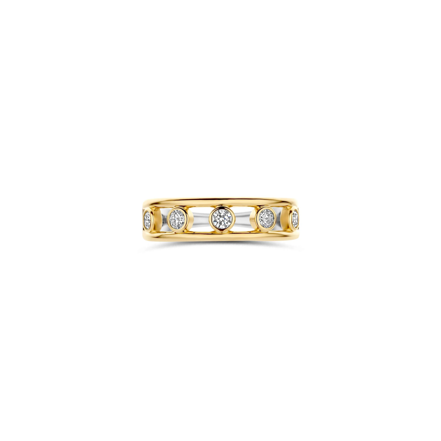 Open Cirkel Zirkonia Ring