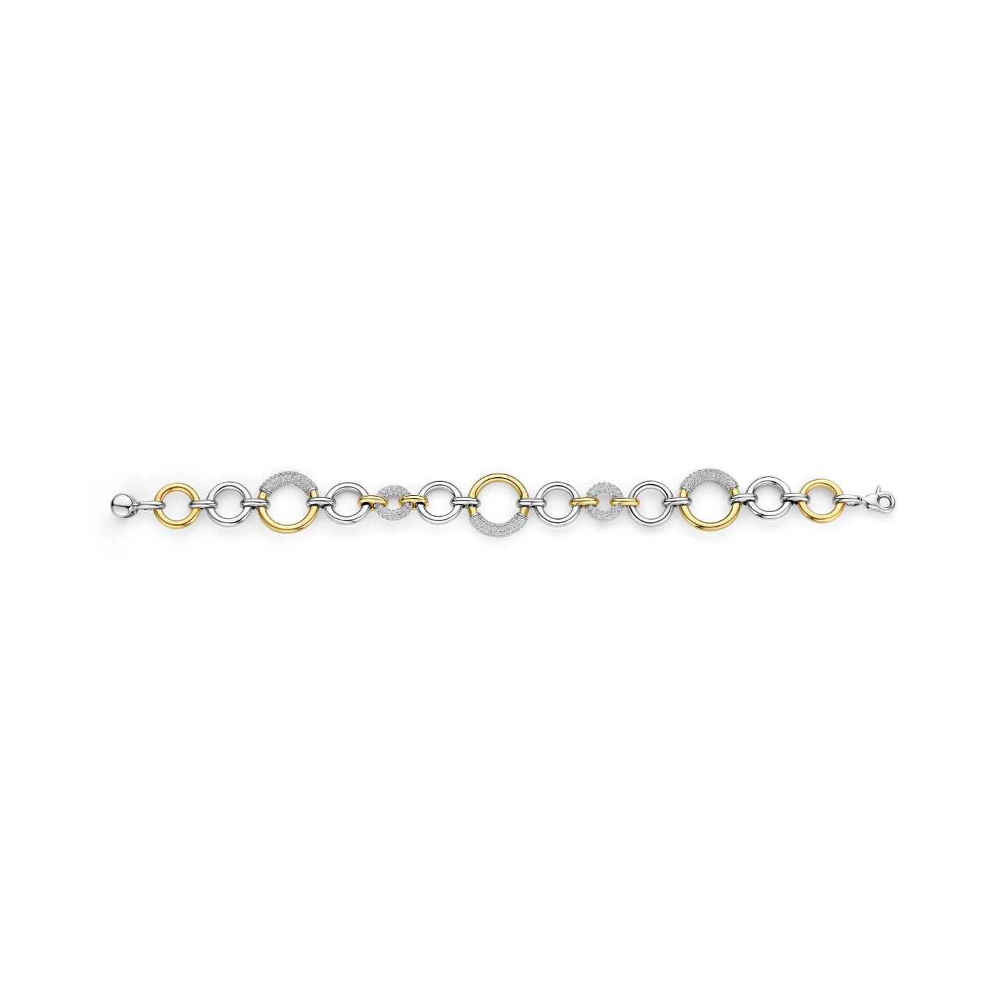 Open Modern Pavé Cirkel Armband