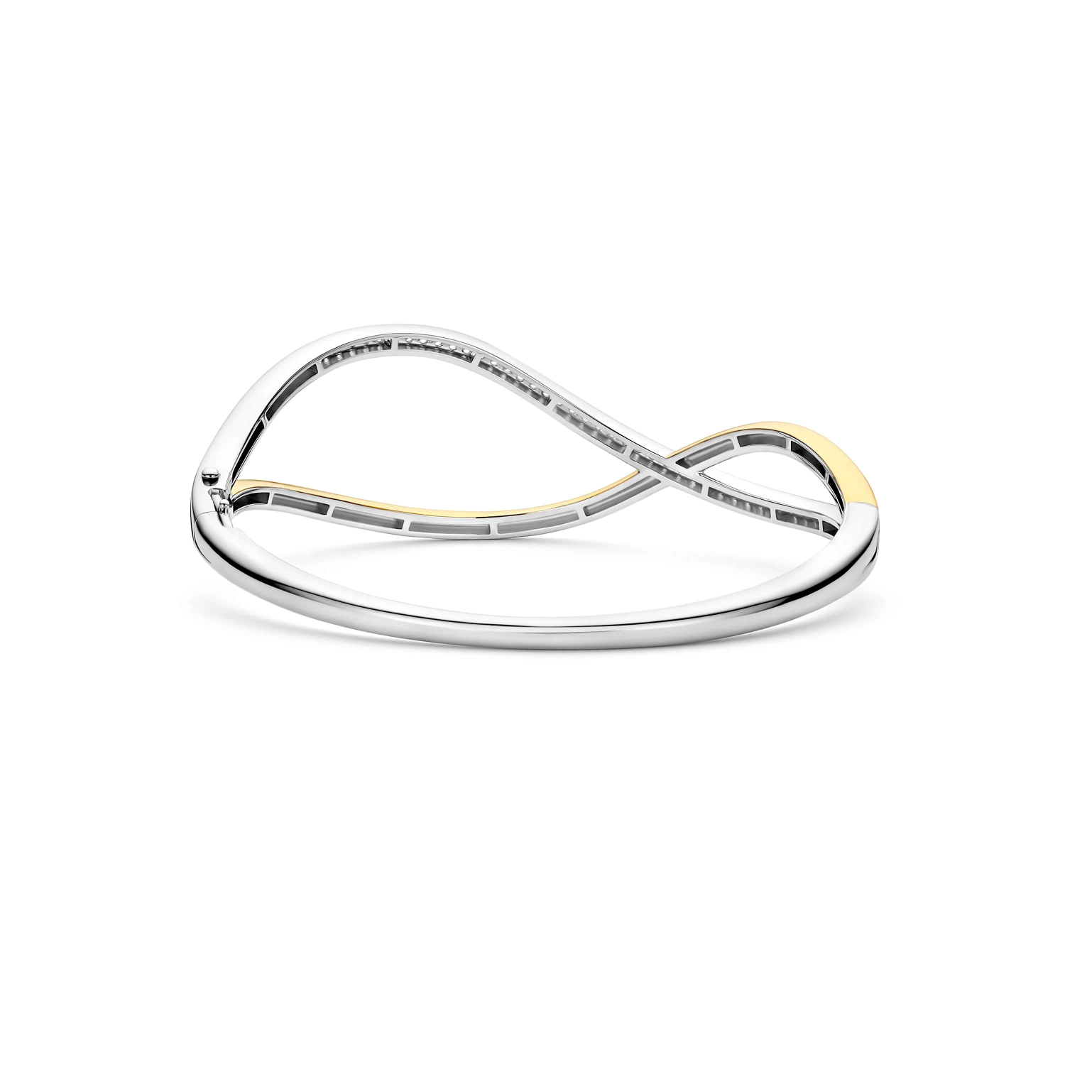 Organic Open Zirkonia Bangle