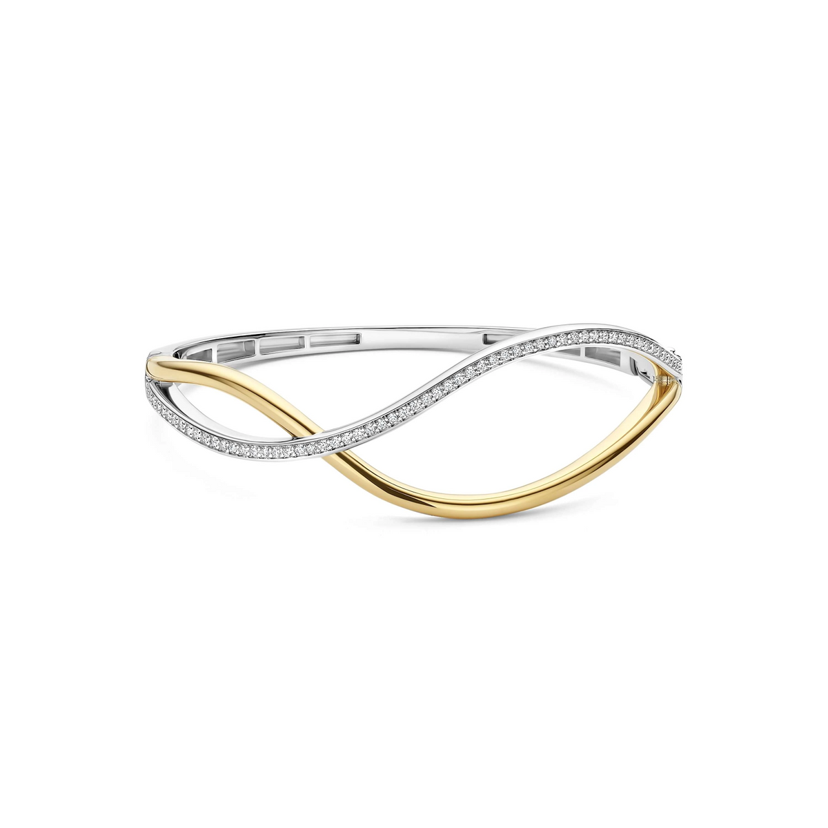 Organic Open Zirkonia Bangle