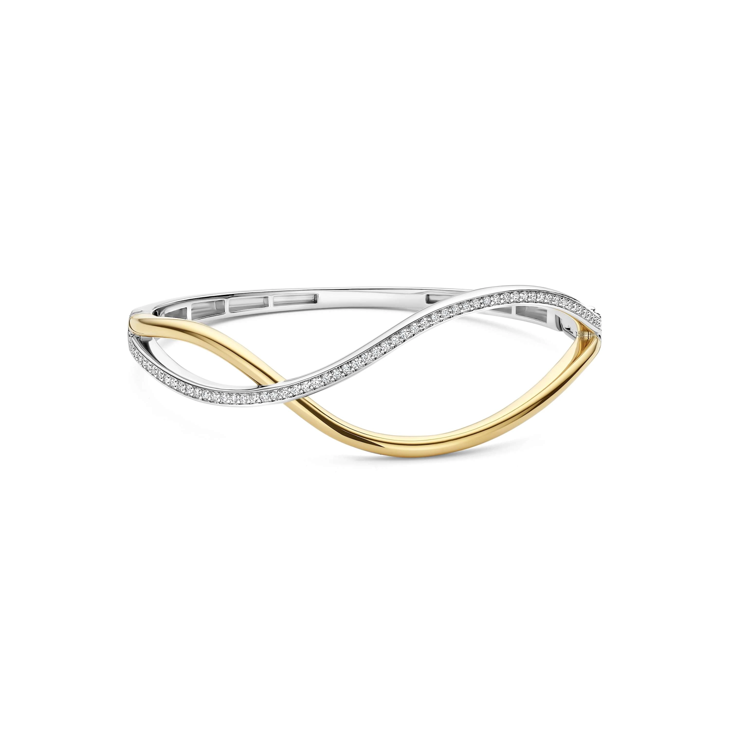 Organic Open Zirkonia Bangle