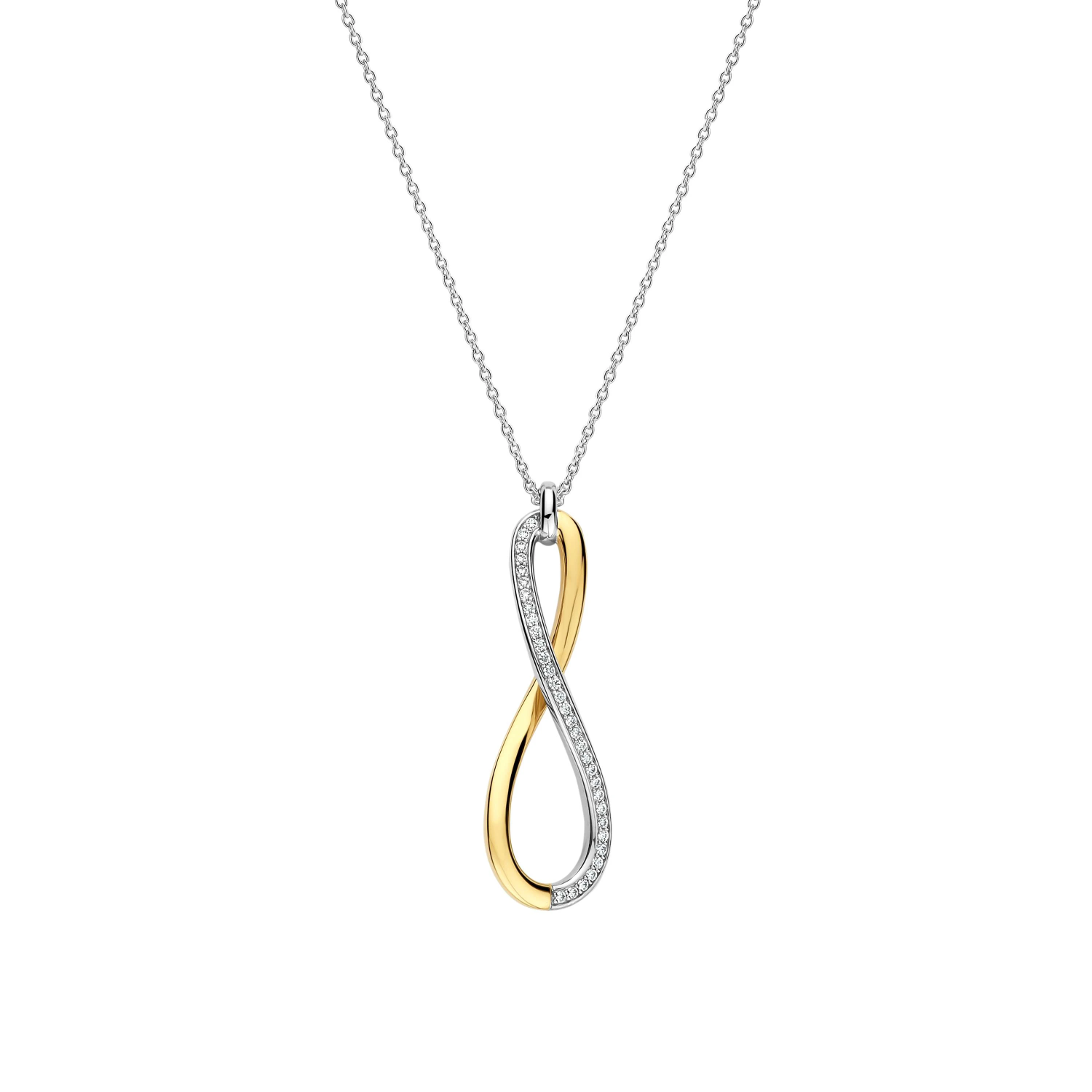 Organic Open Zirkonia Ketting