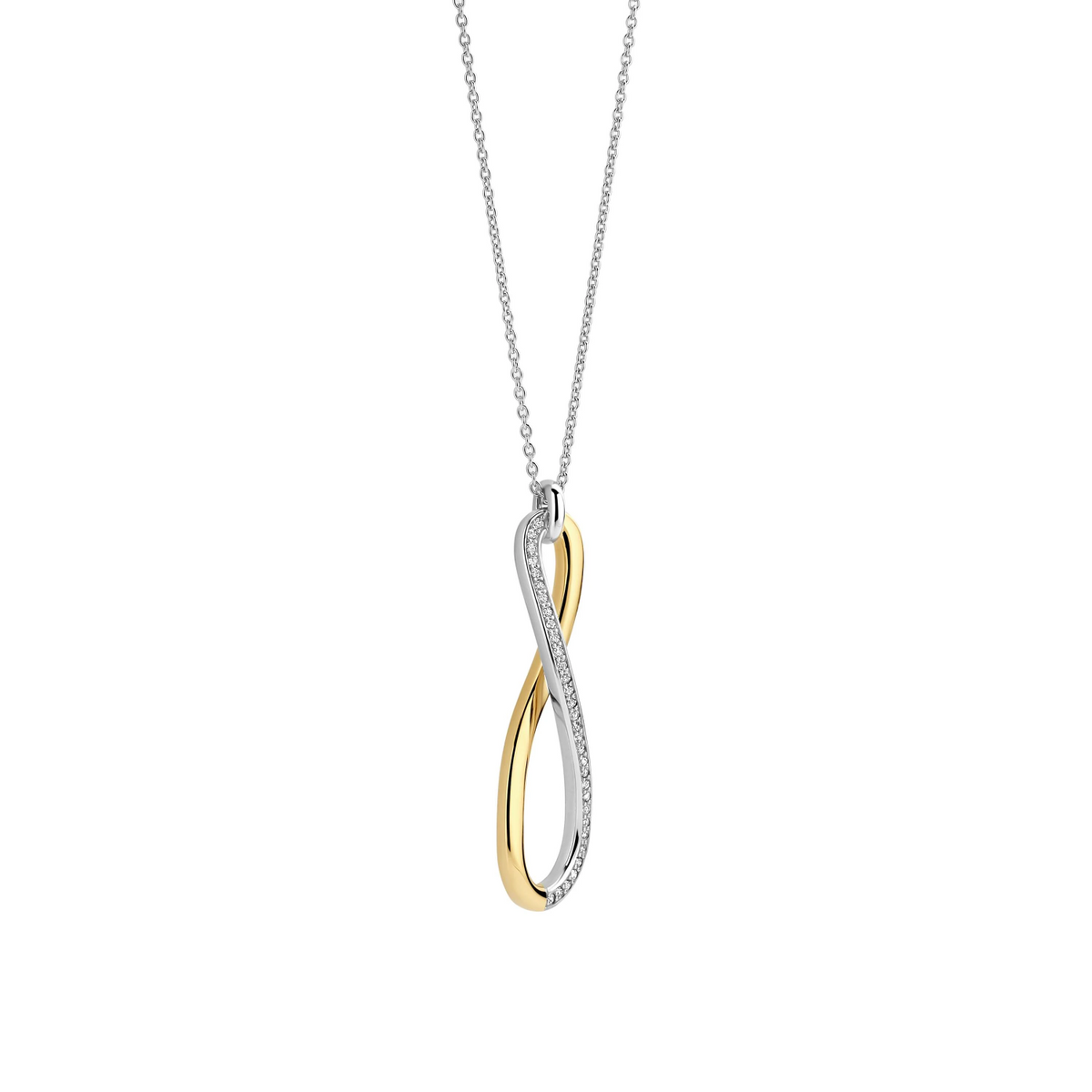 Organic Open Zirkonia Ketting