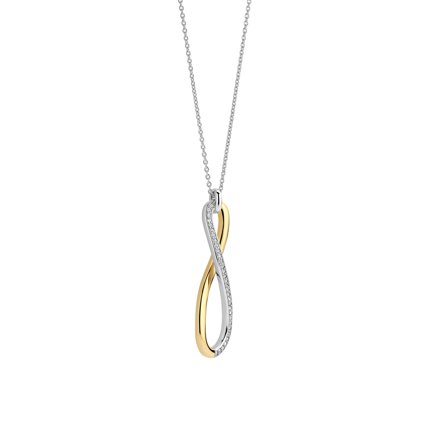 Organic Open Zirkonia Ketting
