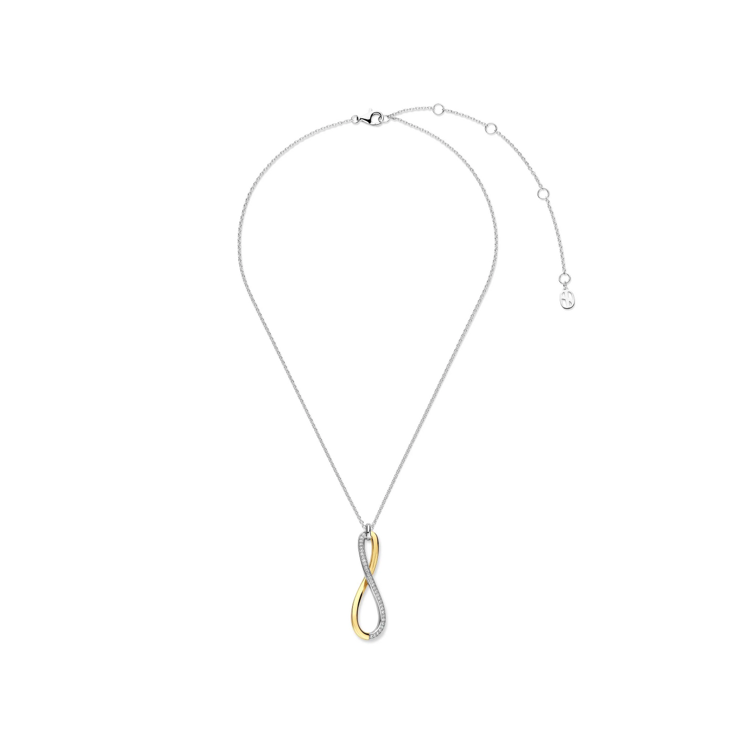 Organic Open Zirkonia Ketting