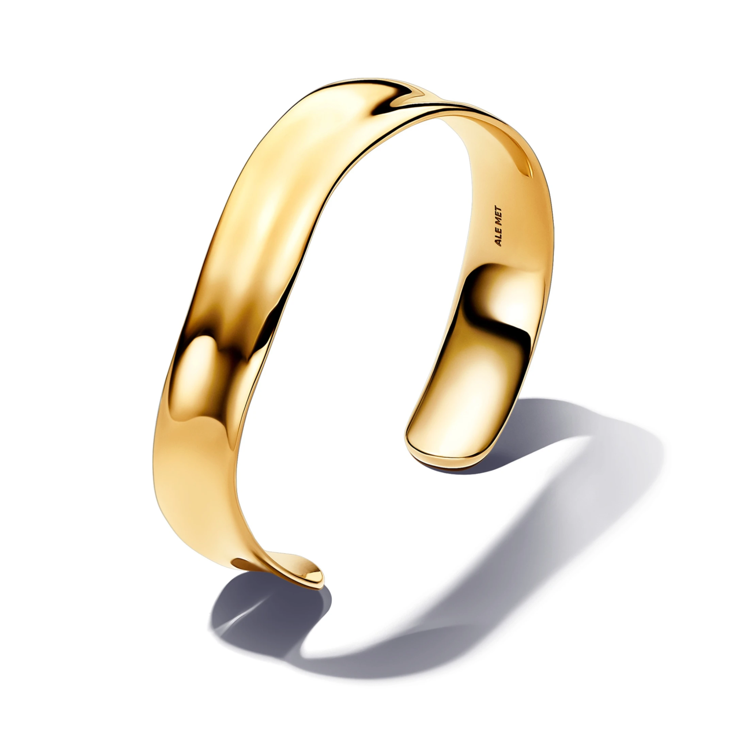 Organisch Gevormde Brede Open bangle