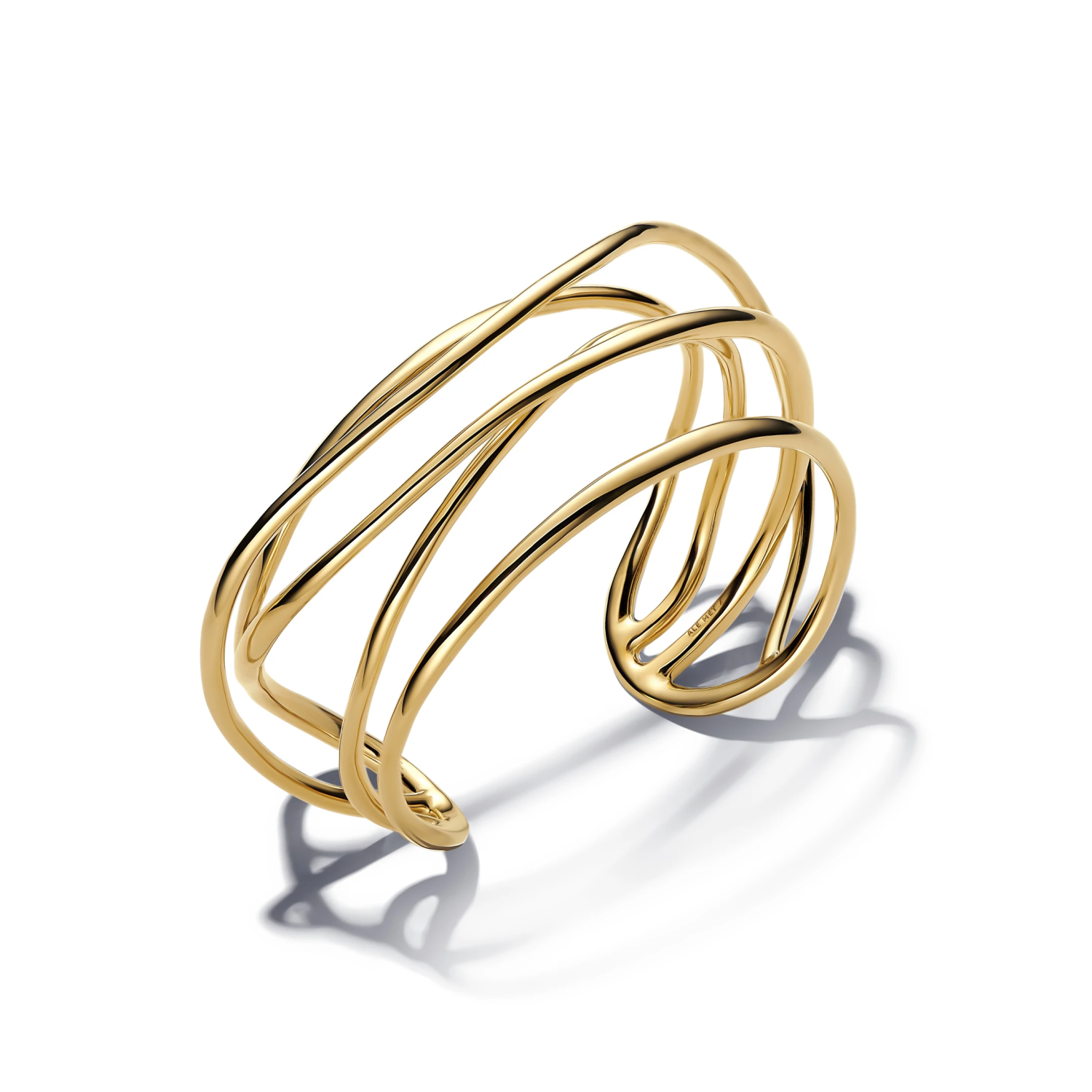 Organisch Gevormde Draad Open Bangle