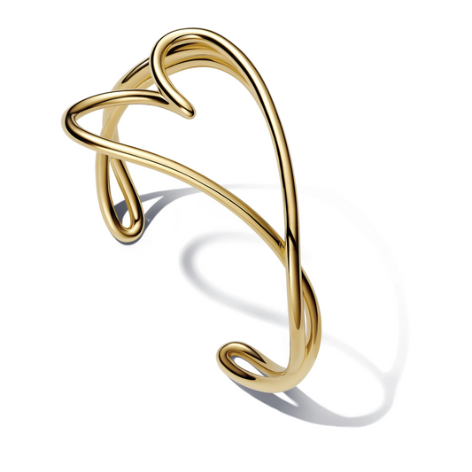 Organisch Gevormde Hart Bangle
