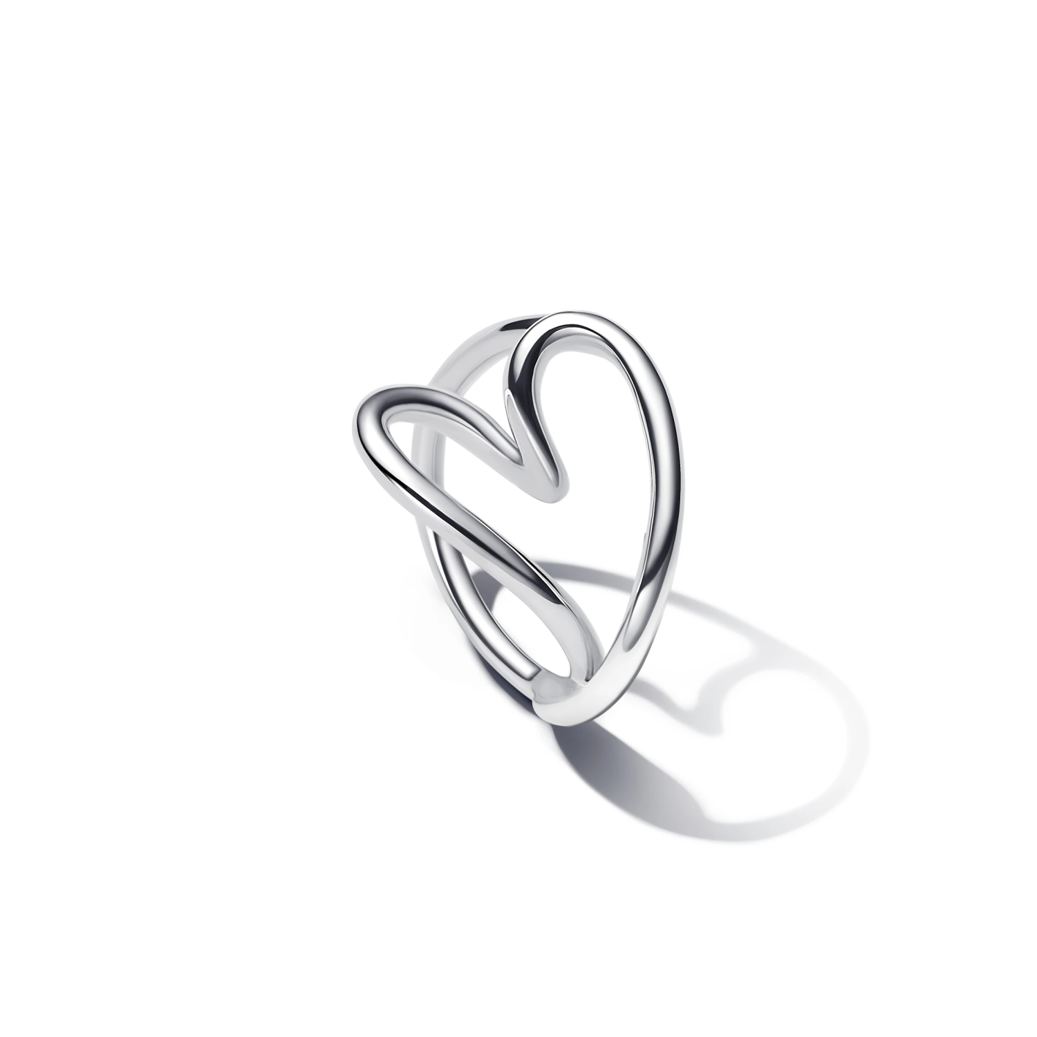 Organisch Gevormde Hart Ring