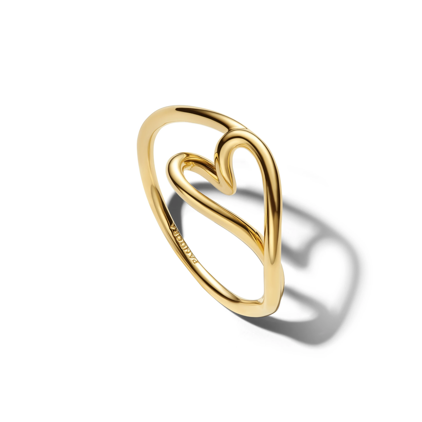 Organisch Gevormde Klein Hart Ring