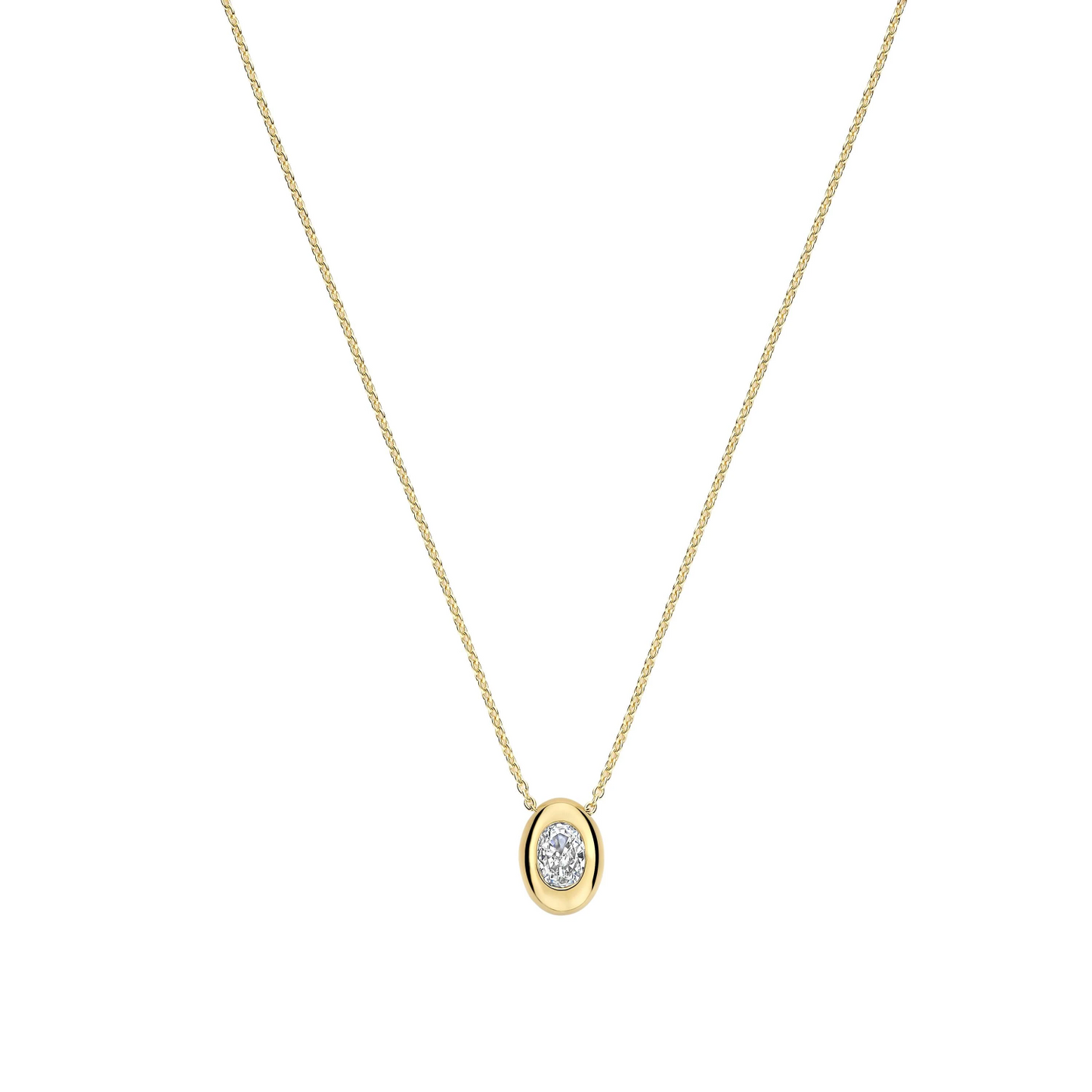 Oval Sparkle Ketting
