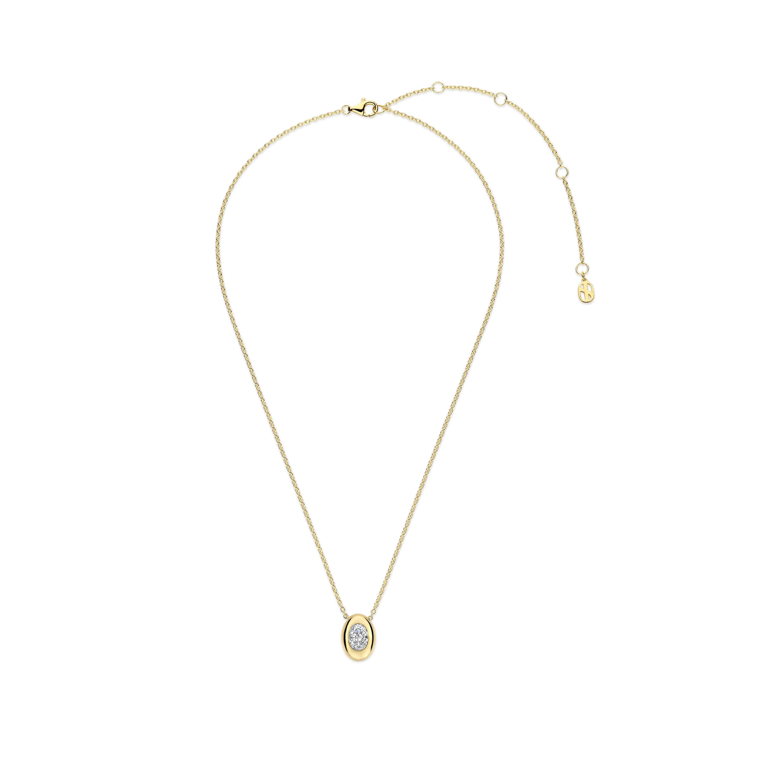 Oval Sparkle Ketting