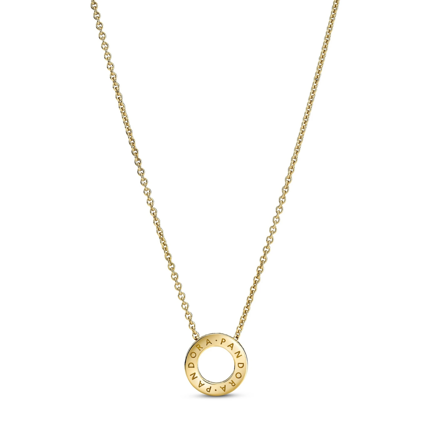 Pandora Logo Pavé Cirkel Halsketting