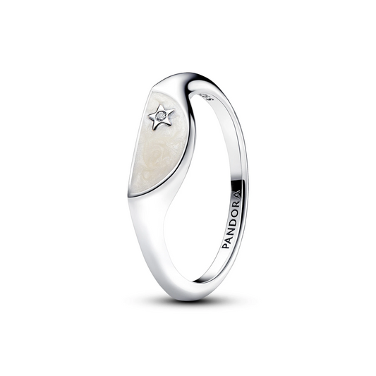 Pandora ME Halve Emaille Zegelring