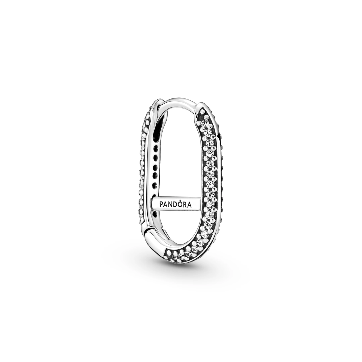 Pandora ME Hoop Link Pavé Oorring