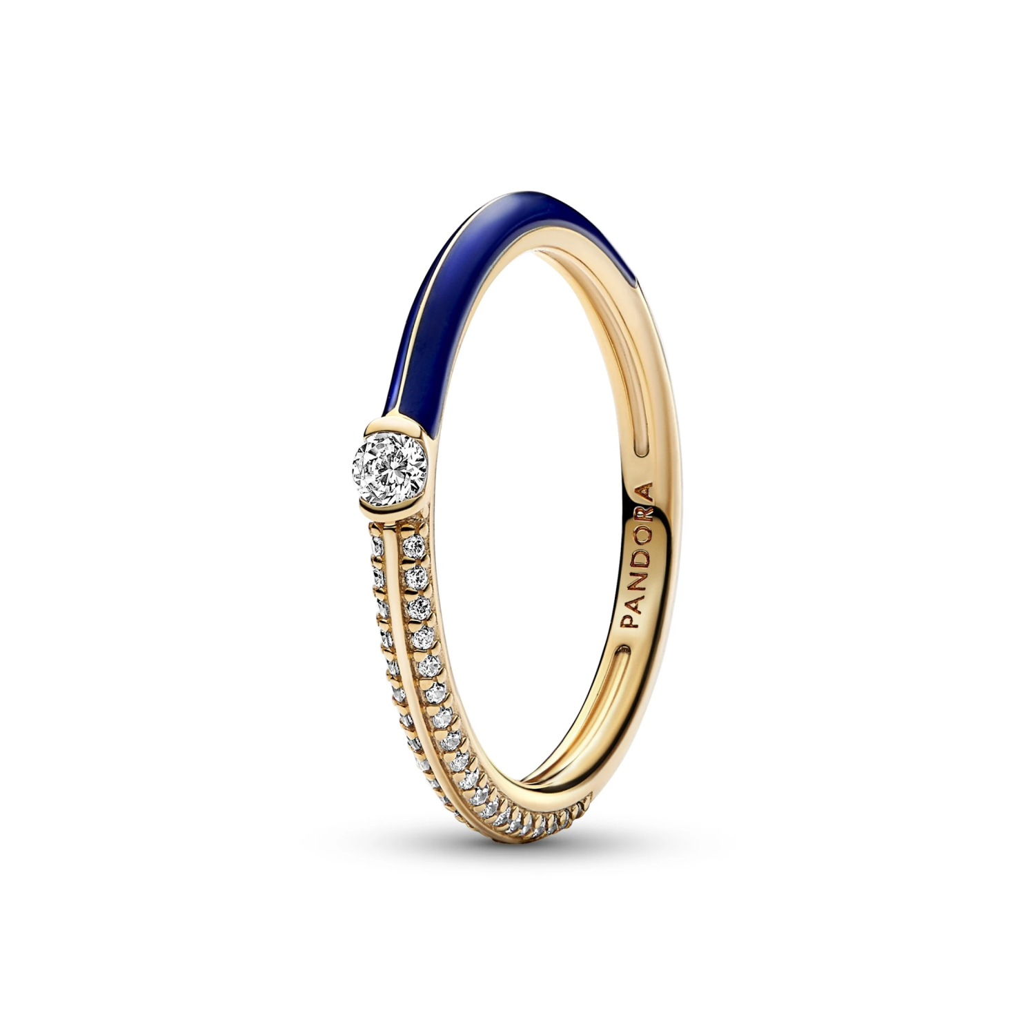 Pandora ME Pavé & Blauwe Dubbele Ring